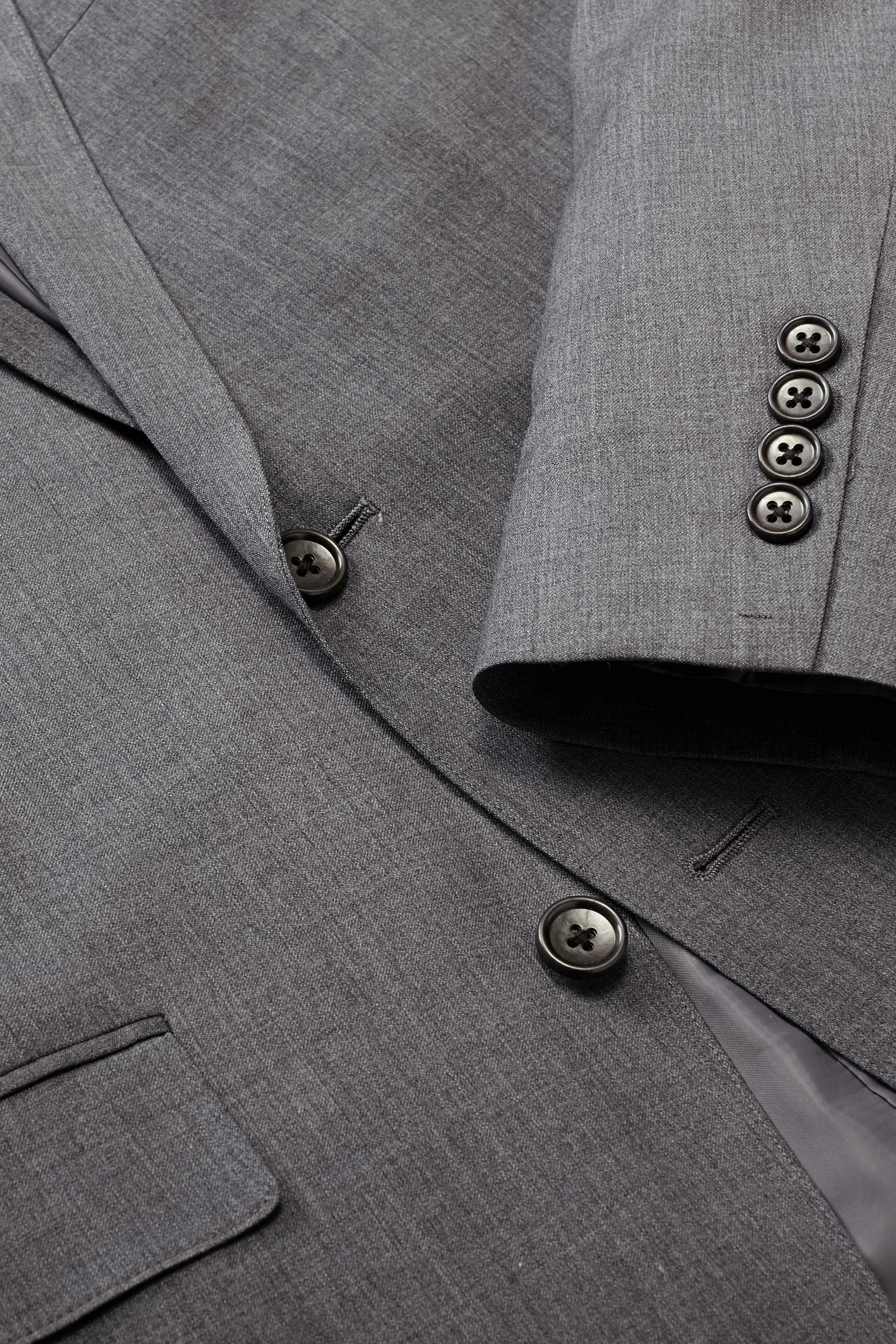 Jetsetter Stretch Wool Suit Jacket Extended Sizes grey