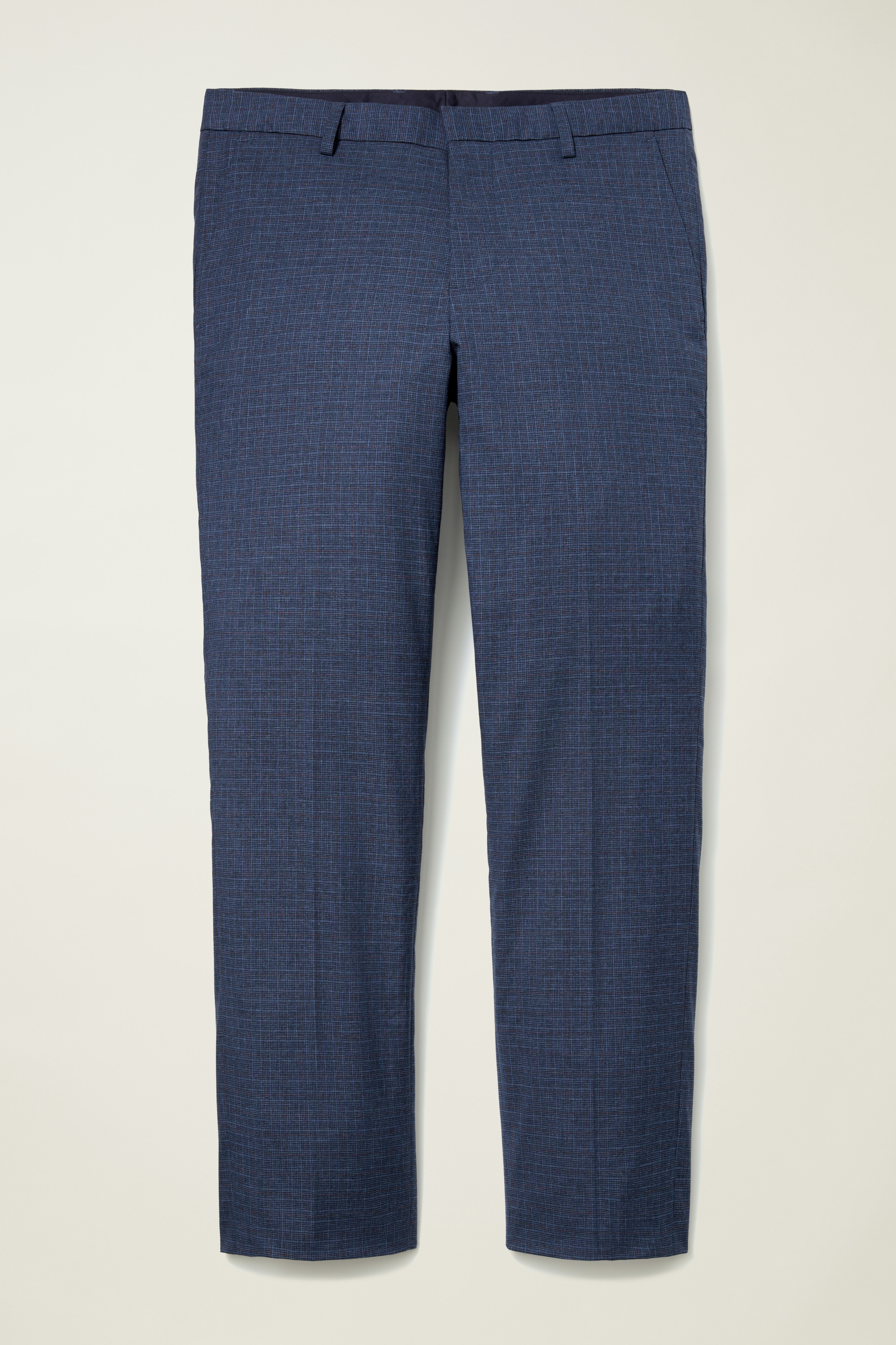 Jetsetter Italian Wool Dress Pant mid navy check