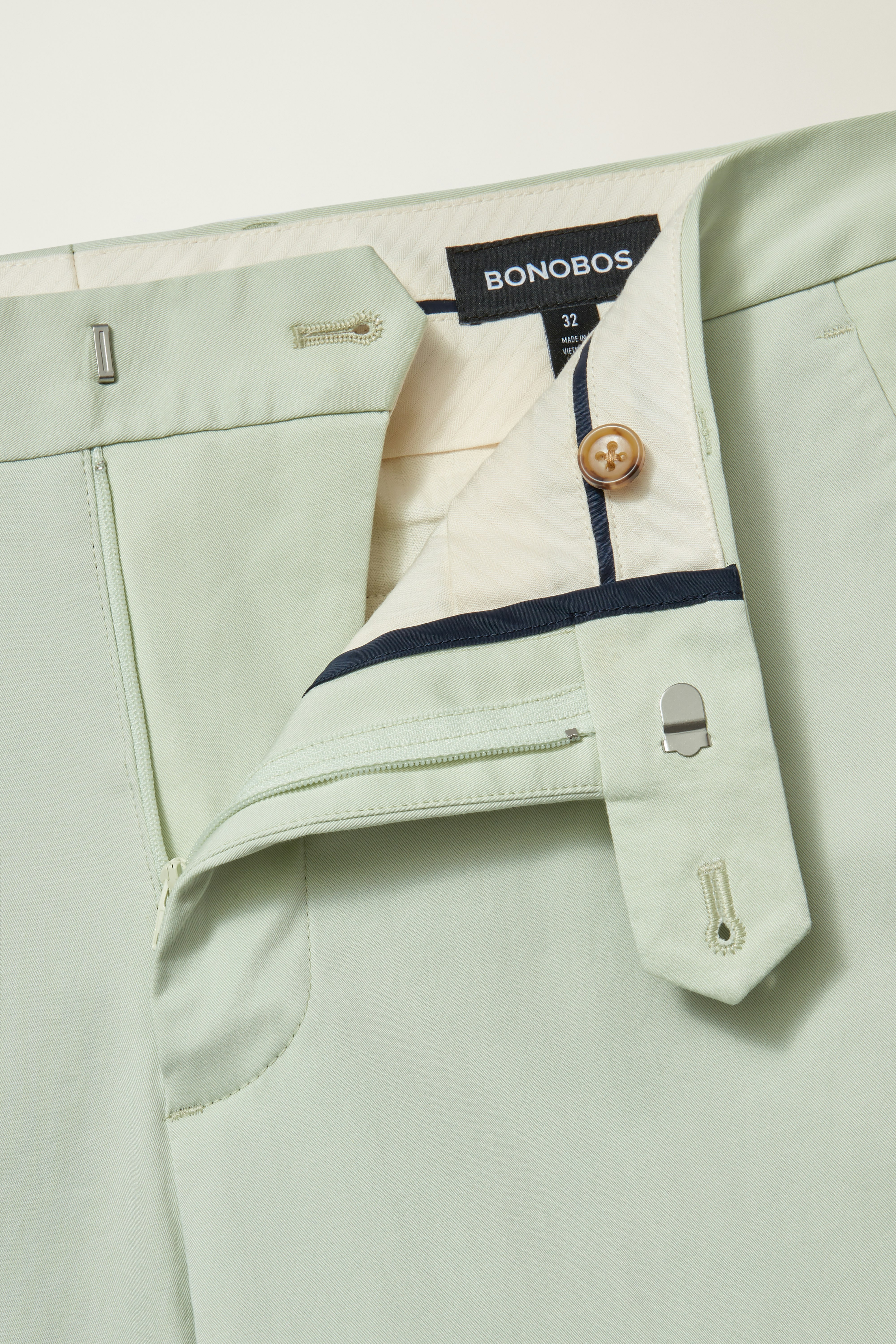 Jetsetter Italian Cotton Dress Pant mint green