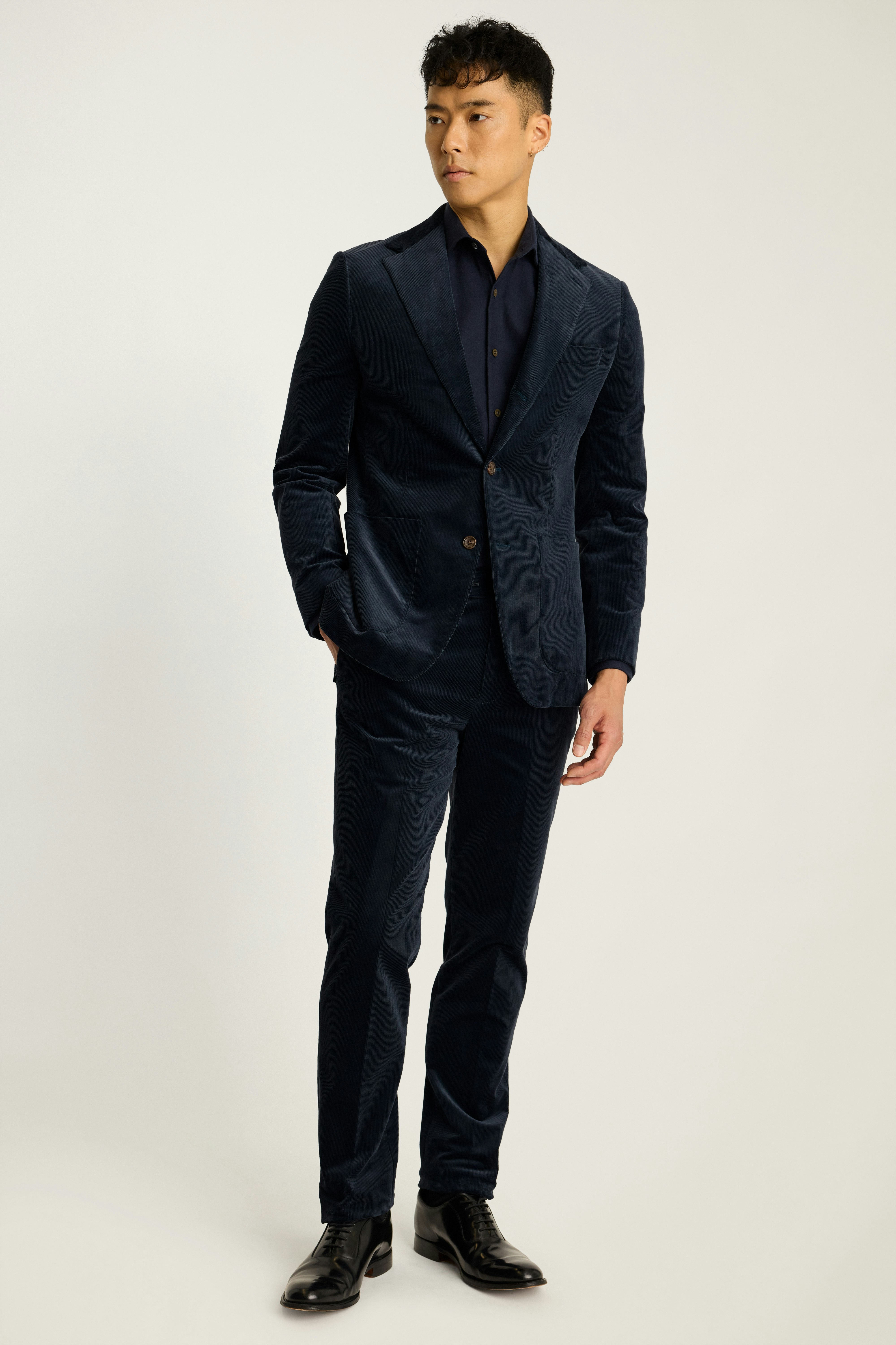 Jetsetter Italian Corduroy Blazer dark blue