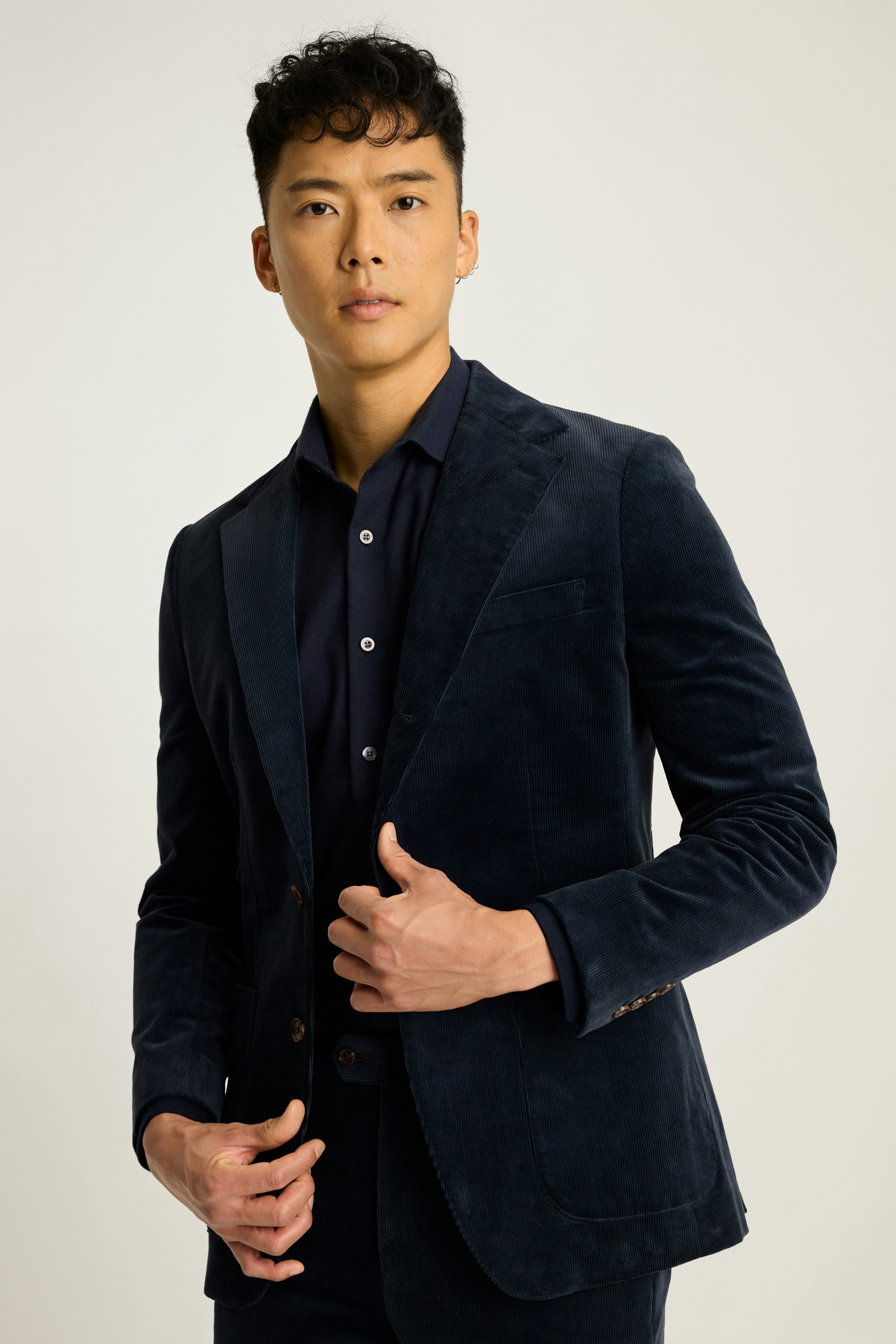 Jetsetter Italian Corduroy Blazer dark blue