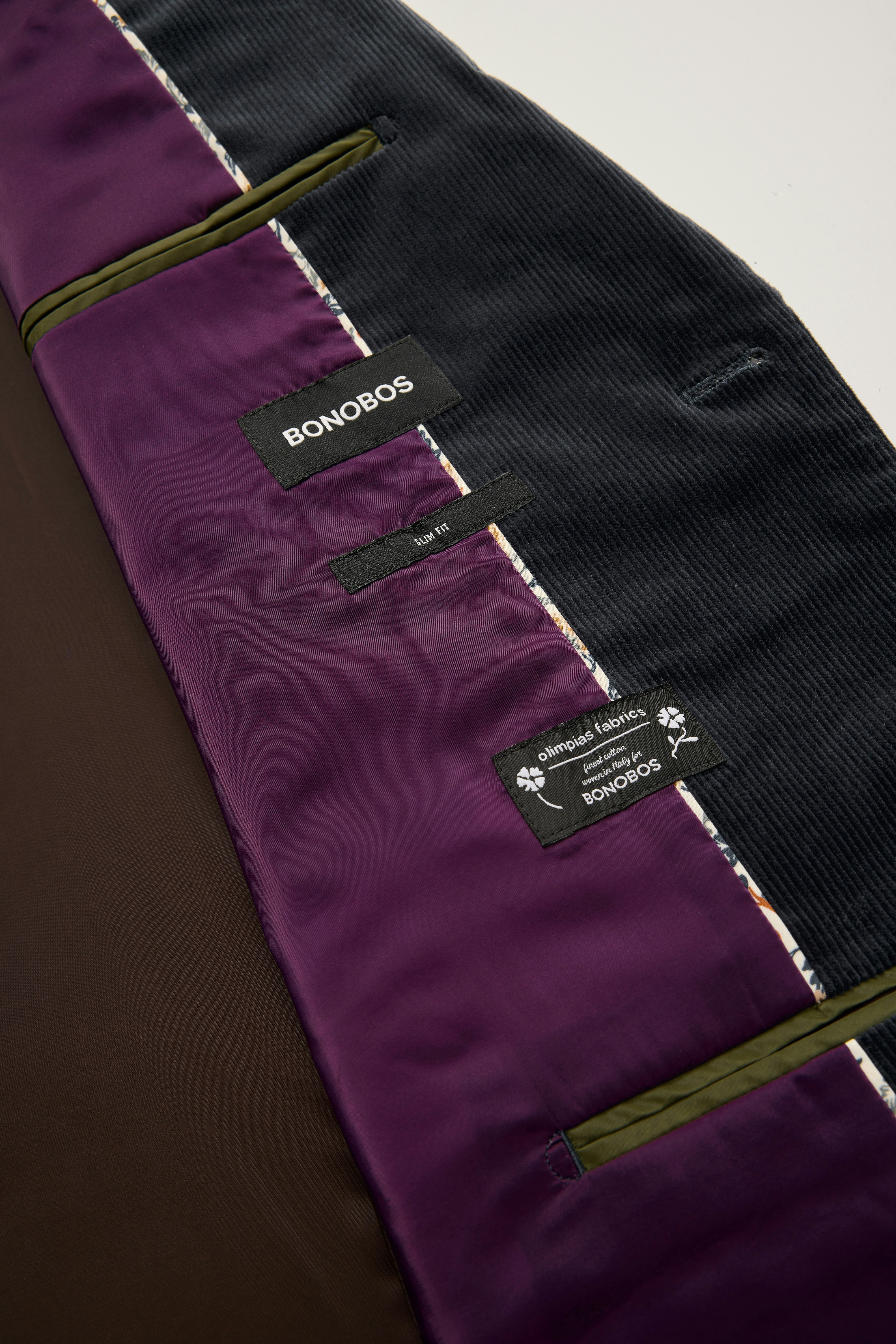 Jetsetter Italian Corduroy Blazer dark blue