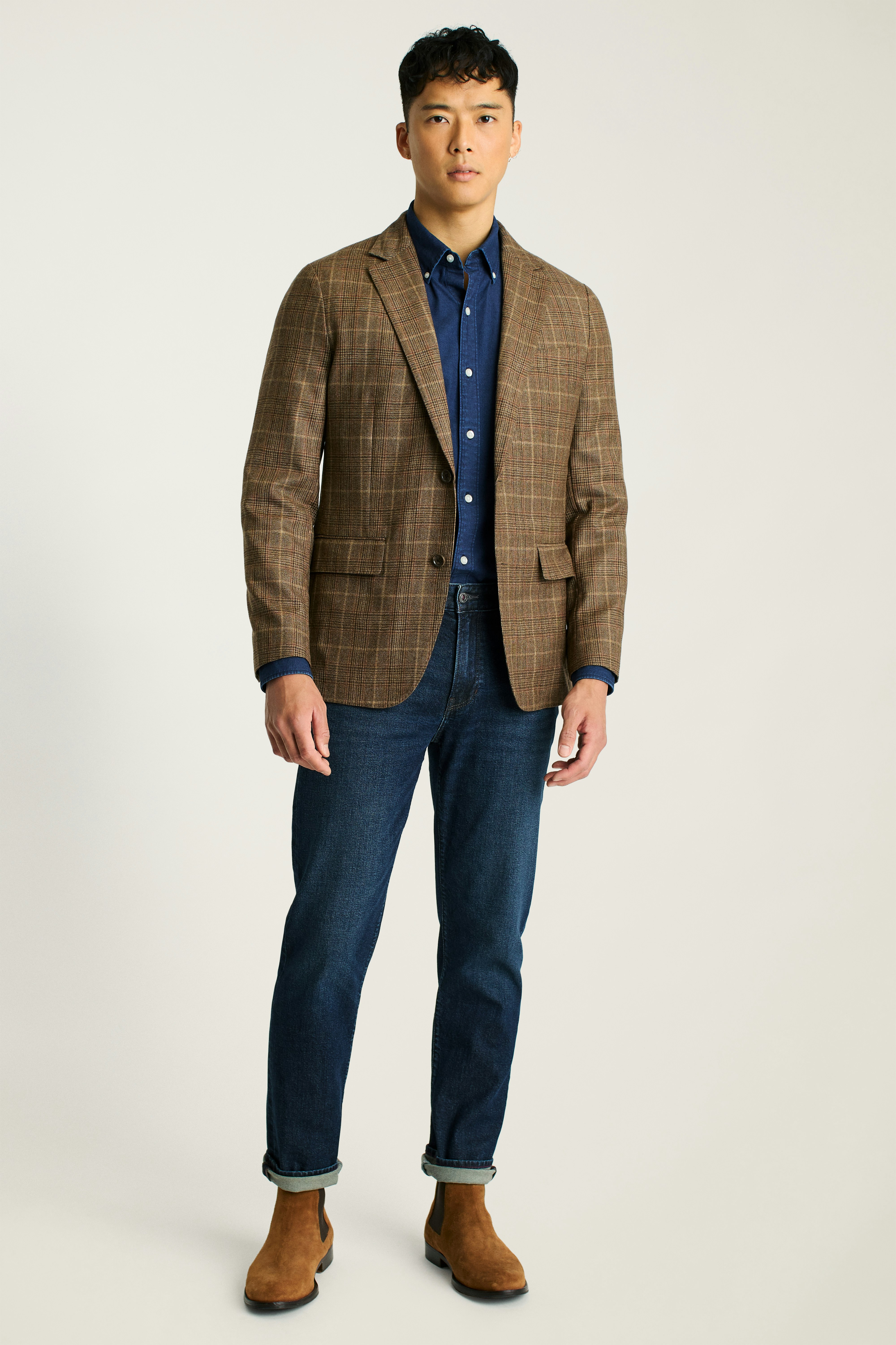 Jetsetter Unconstructed Blazer chestnut glen plaid