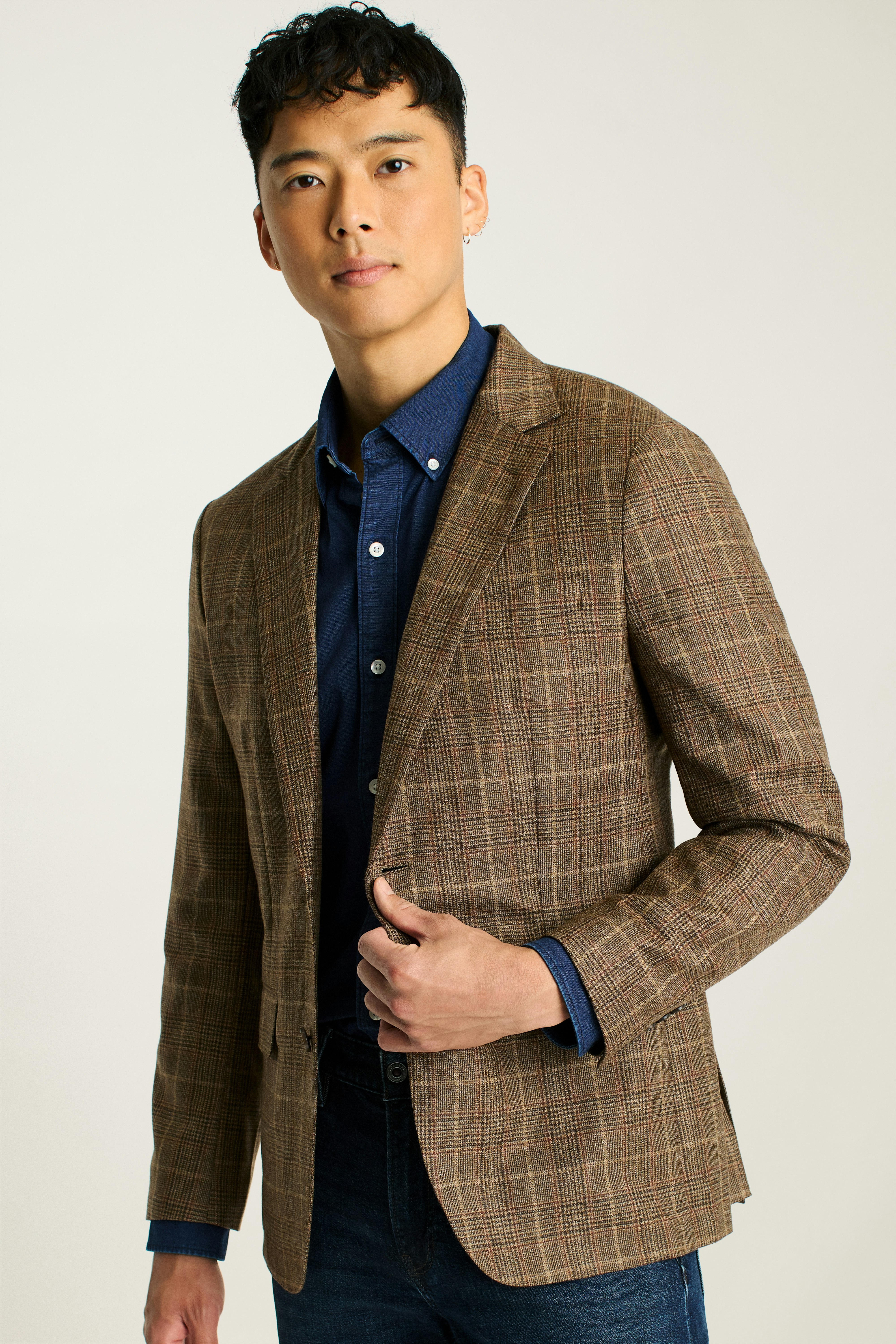 Jetsetter Unconstructed Blazer chestnut glen plaid