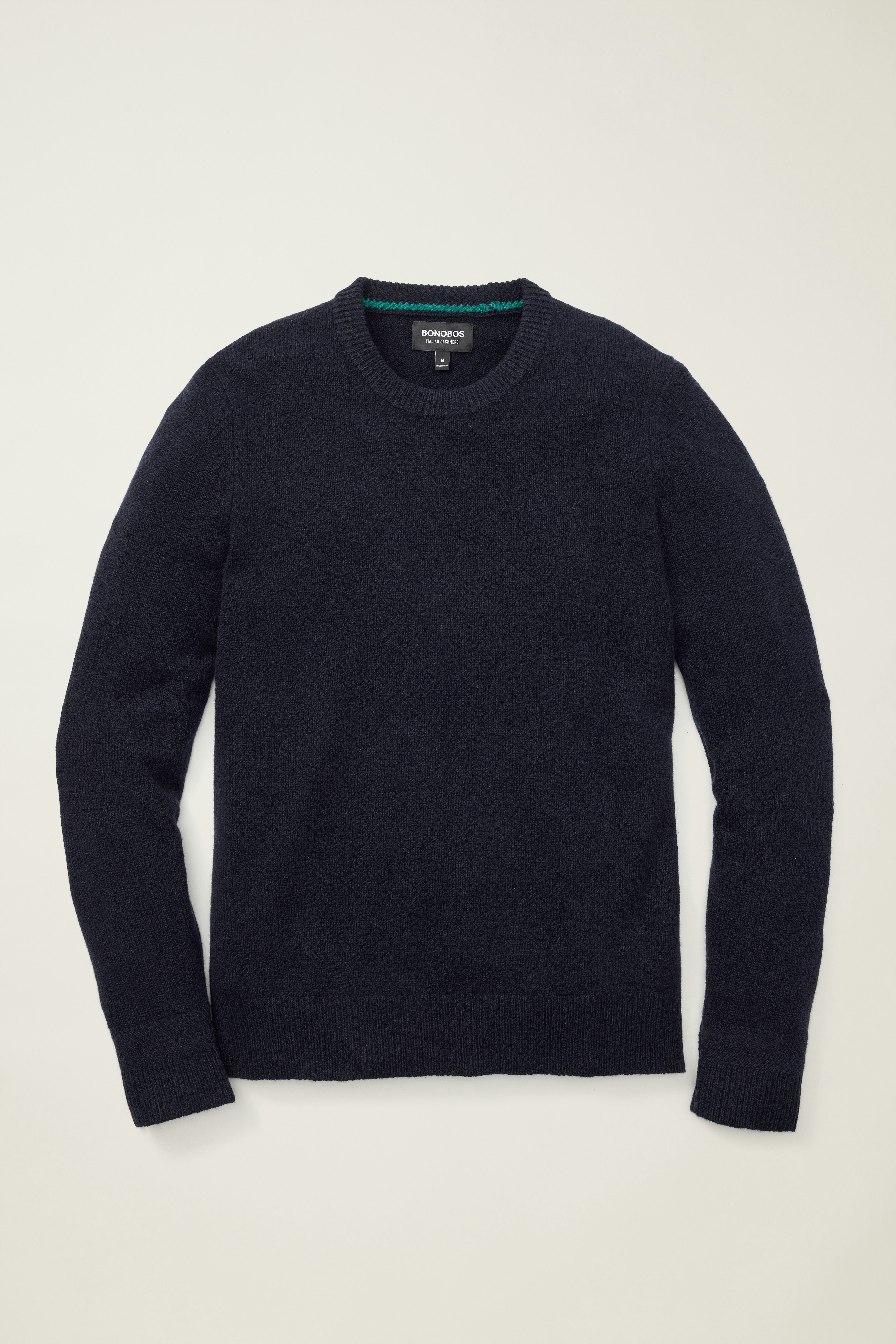 Cashmere Crew Neck Sweater navy blue