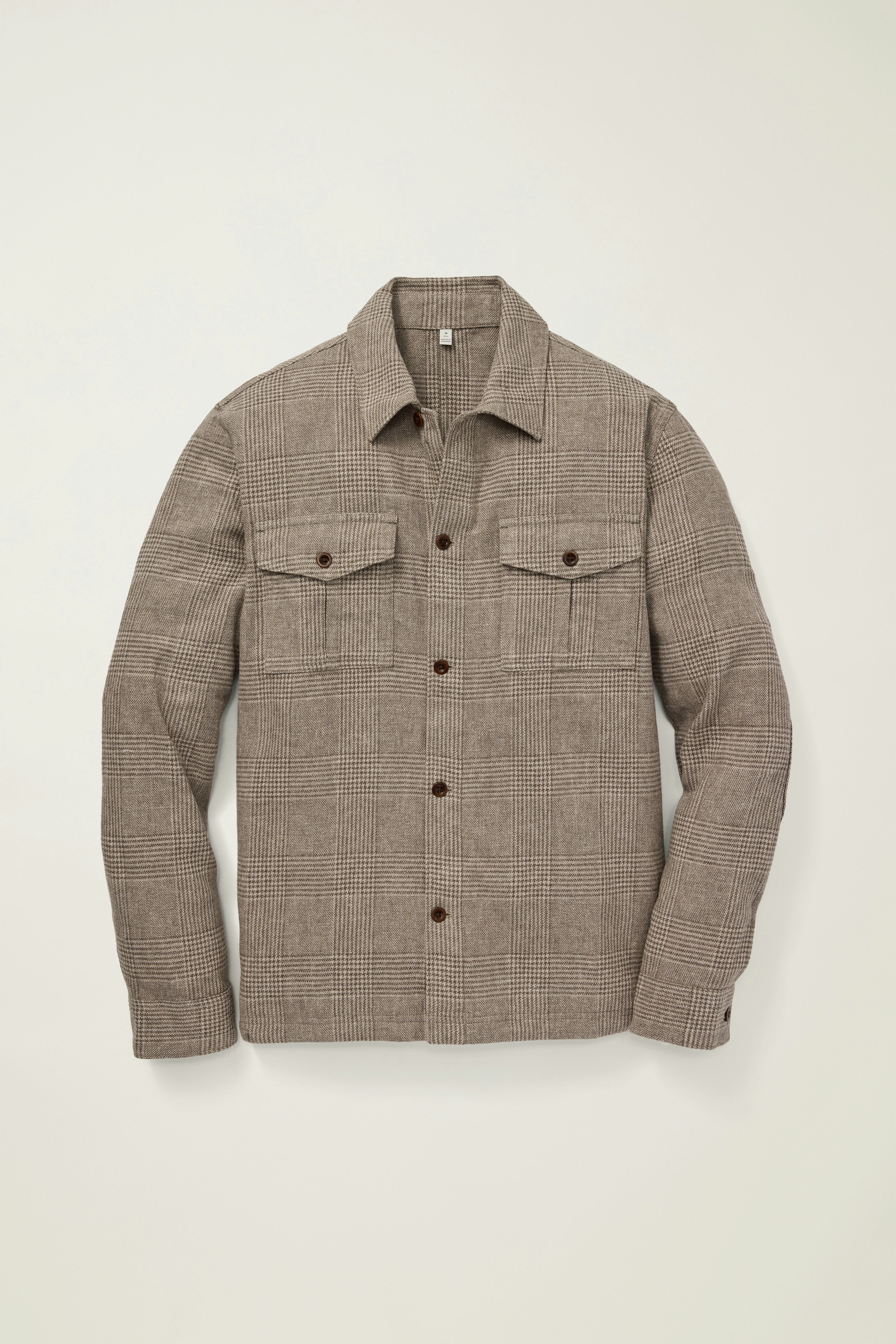 Nantucket Linen Overshirt brown glen check