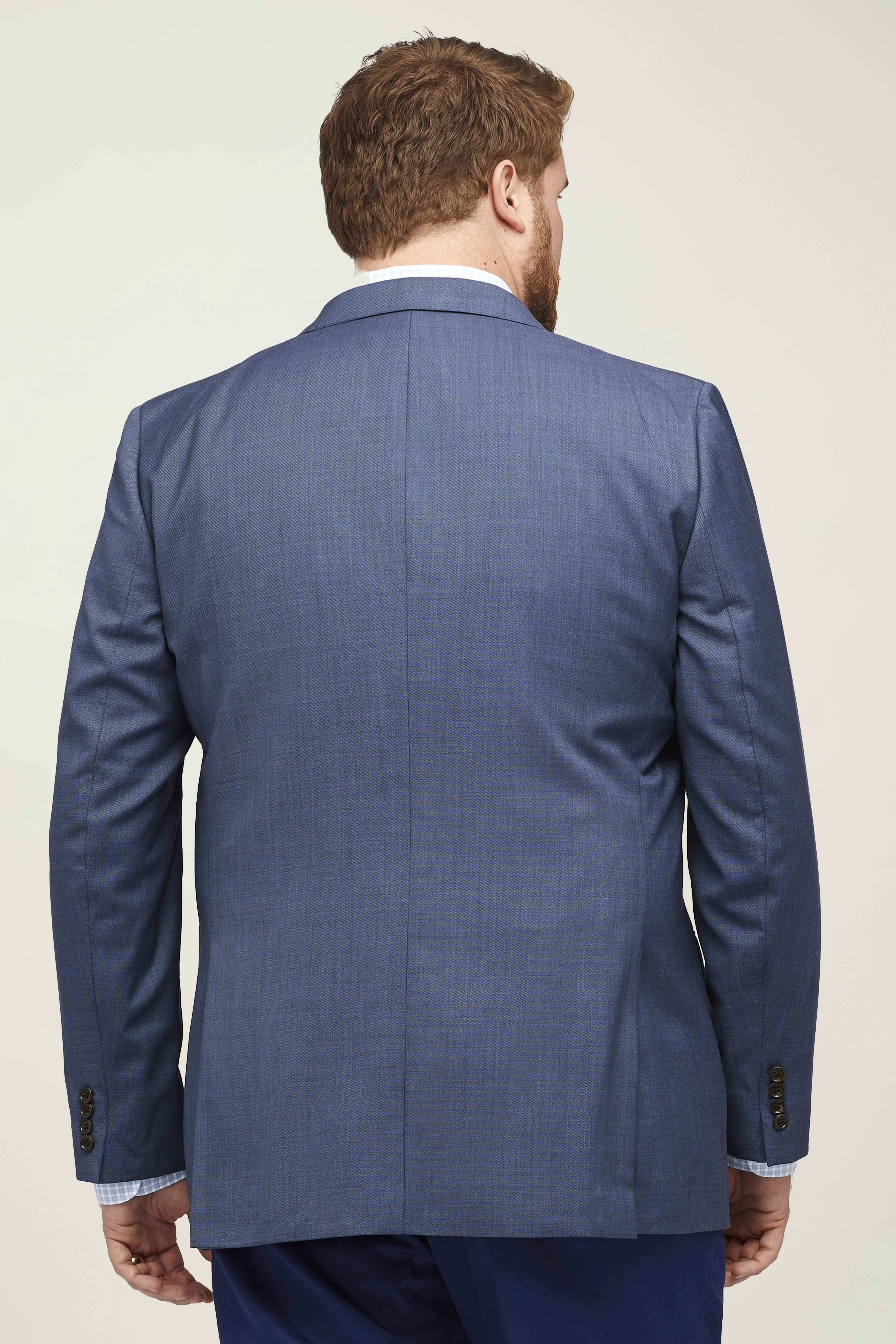 Jetsetter Stretch Italian Wool Blazer Extended Sizes washed blue