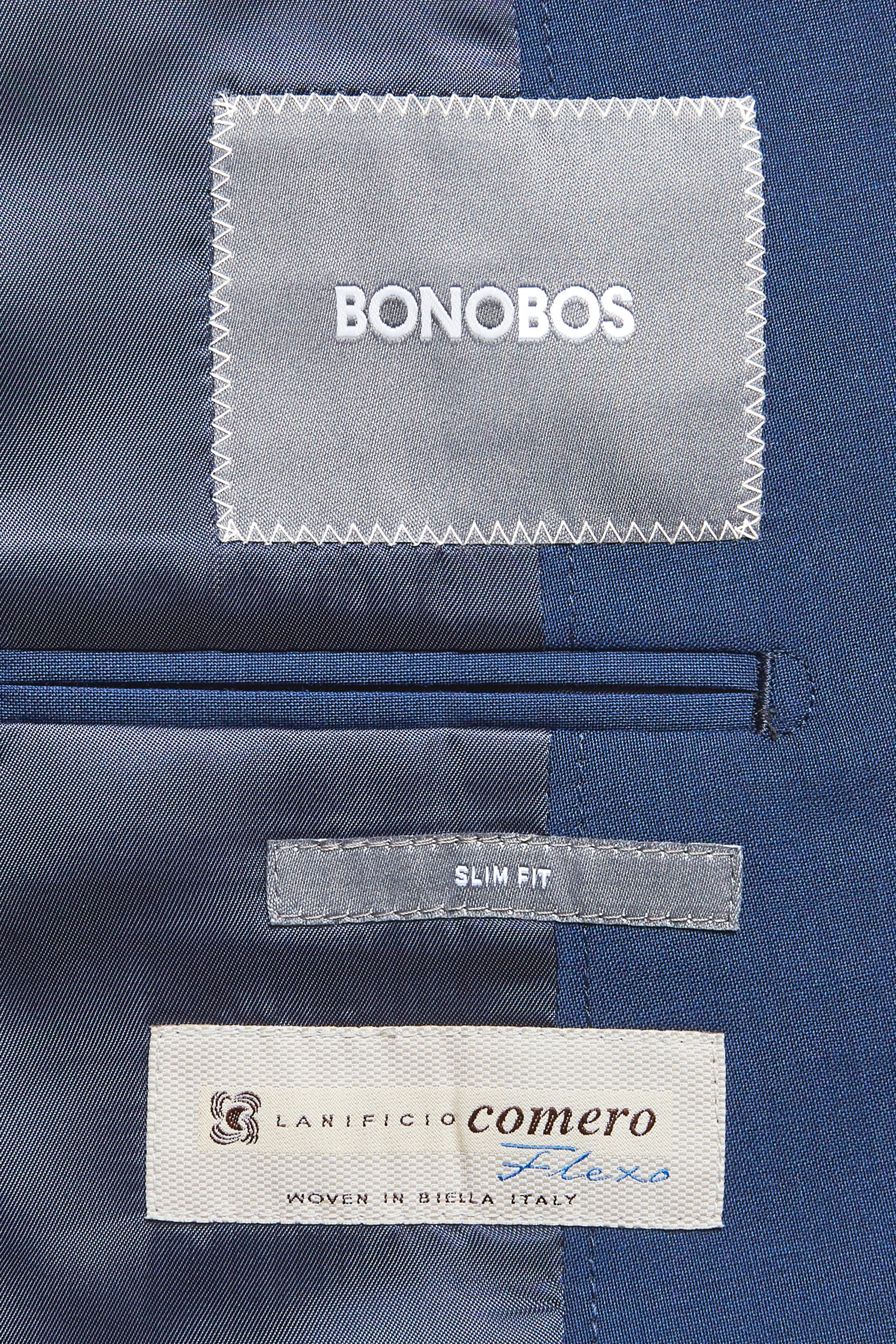 Jetsetter Stretch Italian Wool Blazer Extended Sizes bright navy