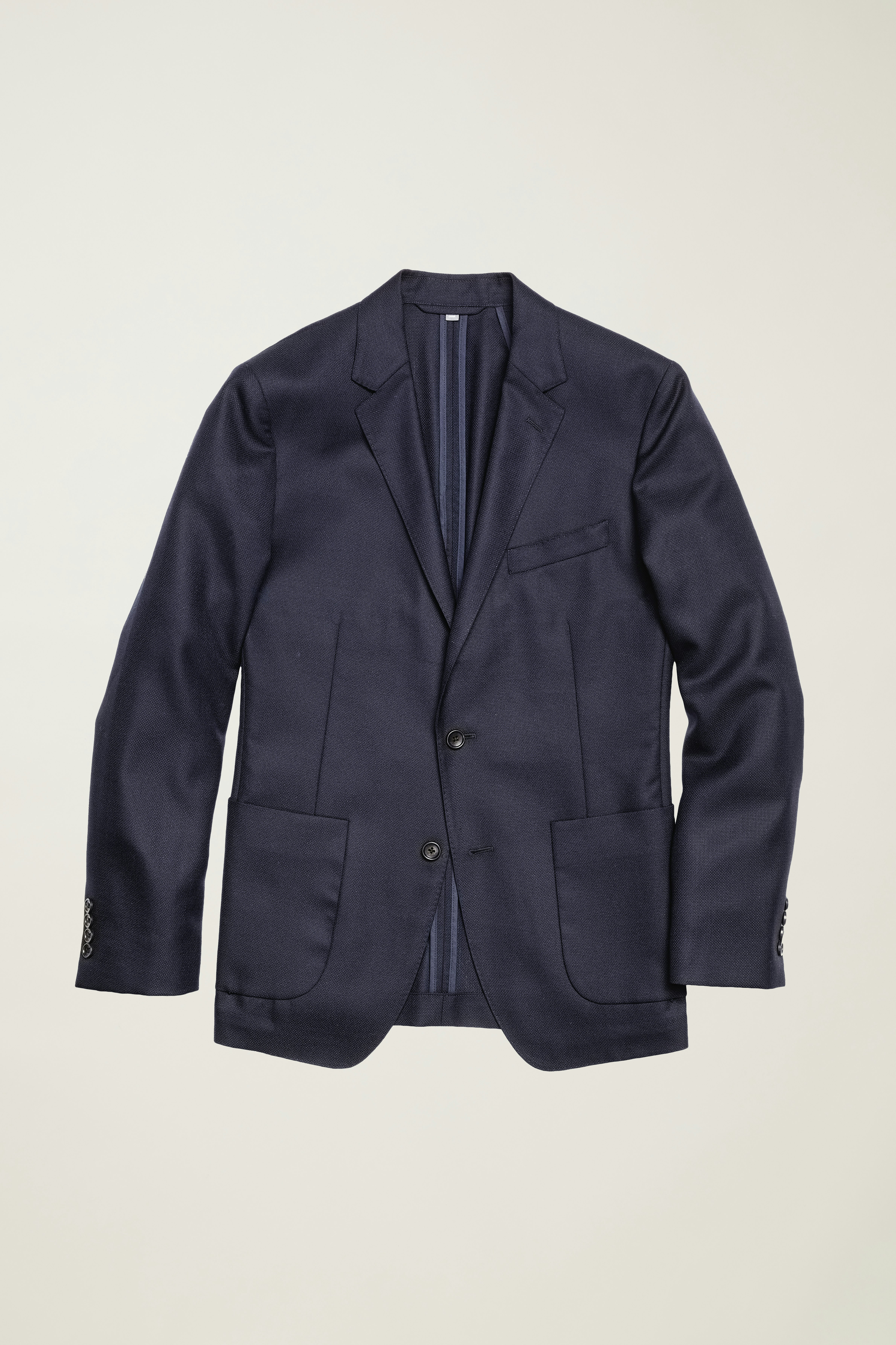 Unconstructed Italian Wool Blazer Extended Sizes navy