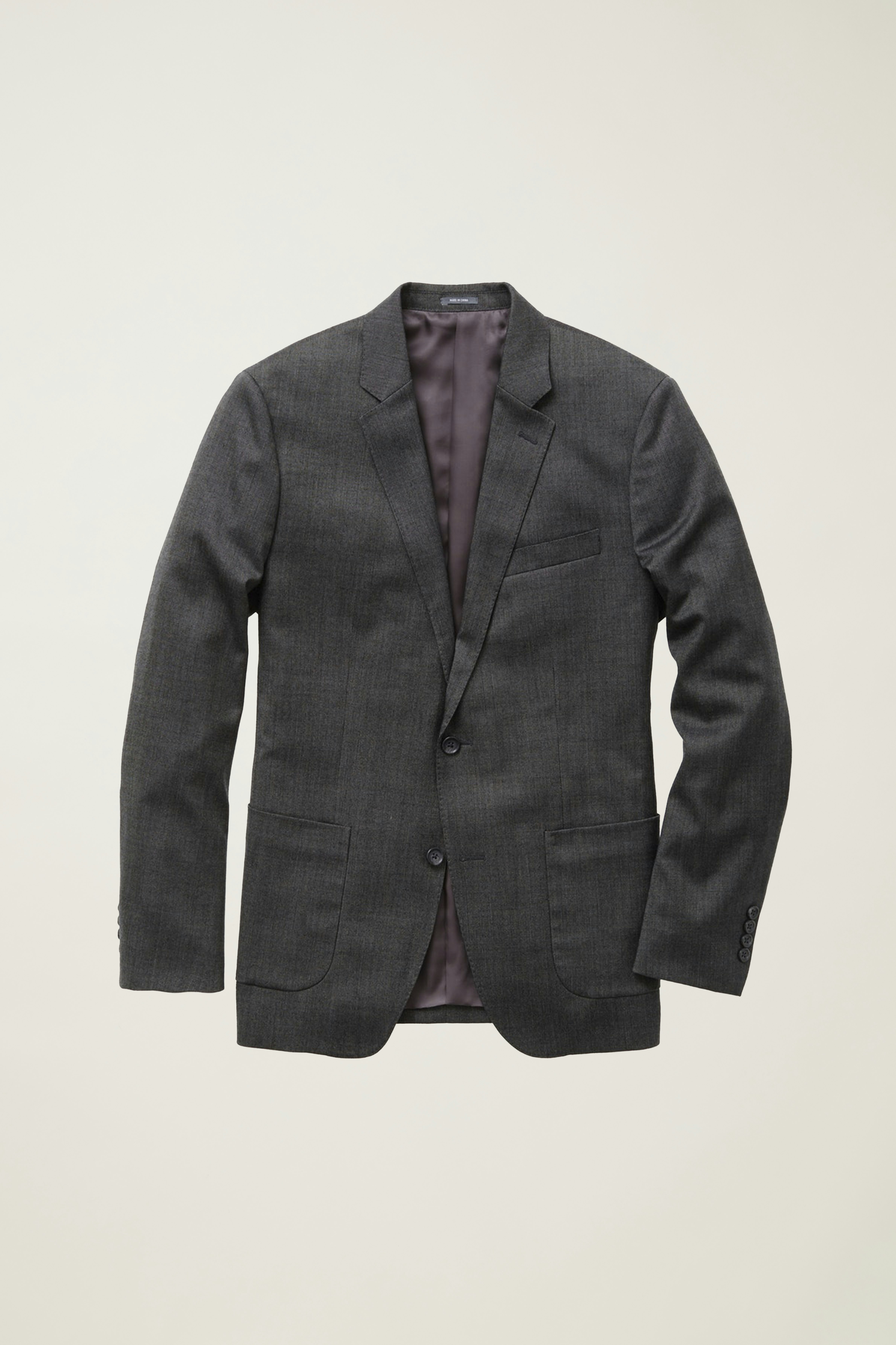 Jetsetter Stretch Italian Wool Blazer Extended Sizes grey